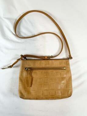 Fossil Fiona Woven Leather Crossbody Quiet Luxury Old Money Minimalist Heritage